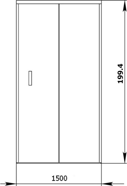Душевая дверь Aquanet Alfa 168422 150 см стекла прозрачные, профиль хром