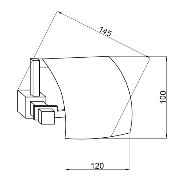 Держатель для туалетной бумаги Boheme Venturo 10301  настенный Chrome