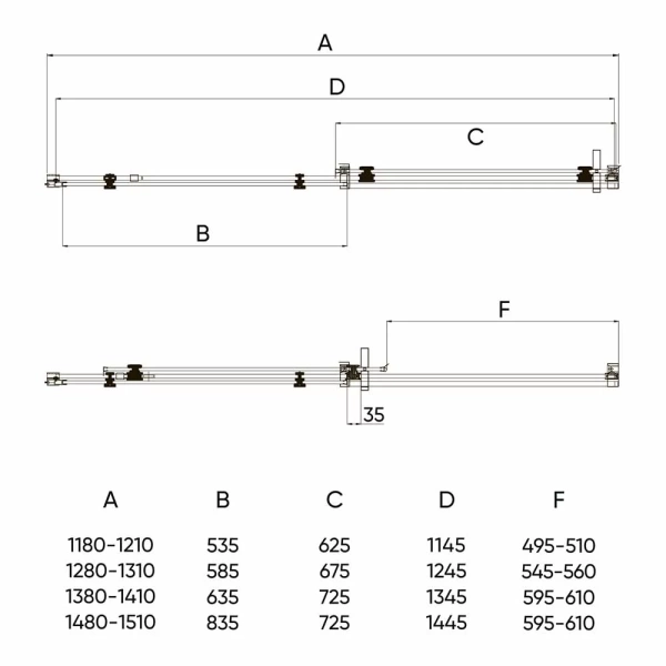 Душевая дверь Veconi Vianno VN74-130-01-C4 130 см стекла прозрачные, профиль хром