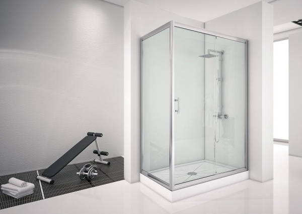 Душевой угол Aquanet Alfa 168418 прямоугольная  стекла , профиль 