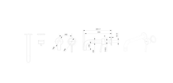 Смеситель для раковины Bravat  P8461217CP-ENG хром