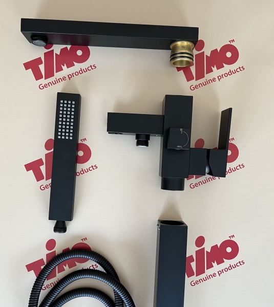 Смеситель для ванны Timo Selene 2200/03Y-CR напольный 
без термостата черный матовый