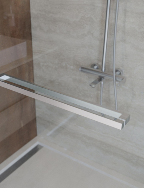 Душевой угол Cezares Lux LUX-AH-FS-1-70/80-C-CR прямоугольный 70x80 стекла прозрачные, профиль хром