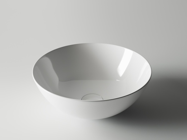 Раковина накладная круглая Ceramica Nova Element CN6002 фарфор цвет белый