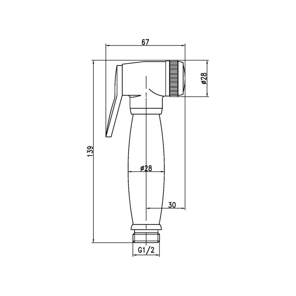 Гигиеническая лейка Lemark  LM8047B бронза 