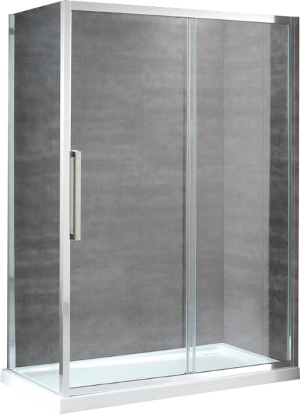 Душевой угол Cezares Lux soft LUX-SOFT-W-AH-1-120/100-C-Cr-IV прямоугольная  стекла прозрачные, профиль хром