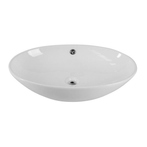 Раковина накладная овальная BelBagno  BB1104 фаянс цвет белый