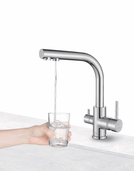 Смеситель для кухни Paulmark Essen Es213011-CR с подключением к фильтру хром