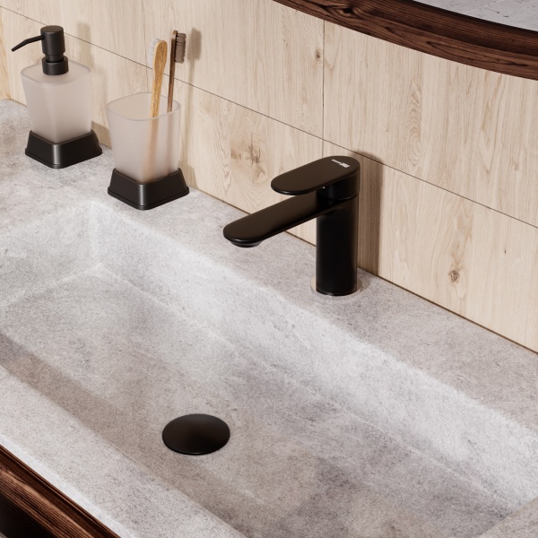 Смеситель для раковины Wasserkraft Elbe 7403 черный