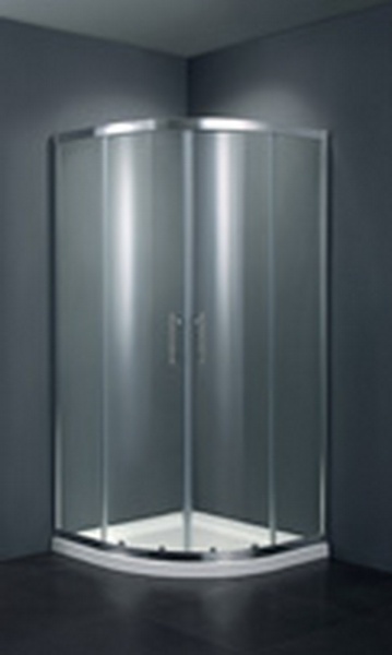 Душевой угол Black&White Stellar Wind 1018080 четверть круга 80x80 стекла прозрачные, профиль хром