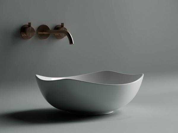 Раковина накладная овальная Ceramica Nova Element CN5017 фарфор цвет белый