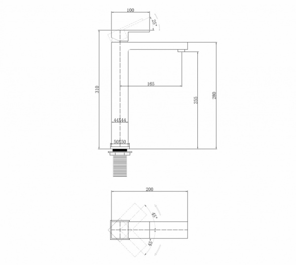 Смеситель для раковины Abber Daheim AF8211SP сатин