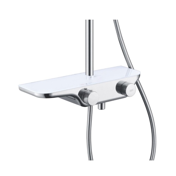 Душевая система со смесителем D&K Bayern DA2193701B17 монтаж настенная с термостатом хром