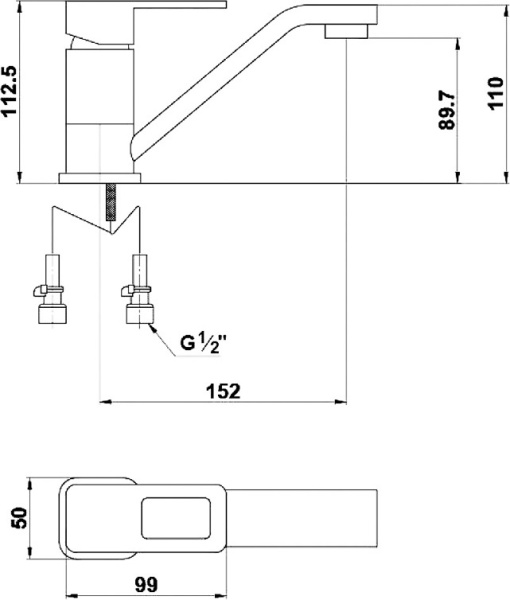 Смеситель для раковины Timo Sahara 2201-15/00F хром