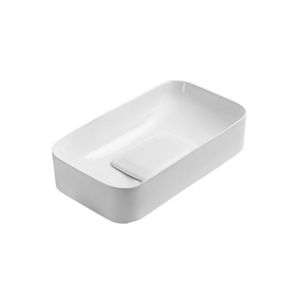 Раковина накладная прямоугольная Vincea  VBS-50470 фарфор цвет белый