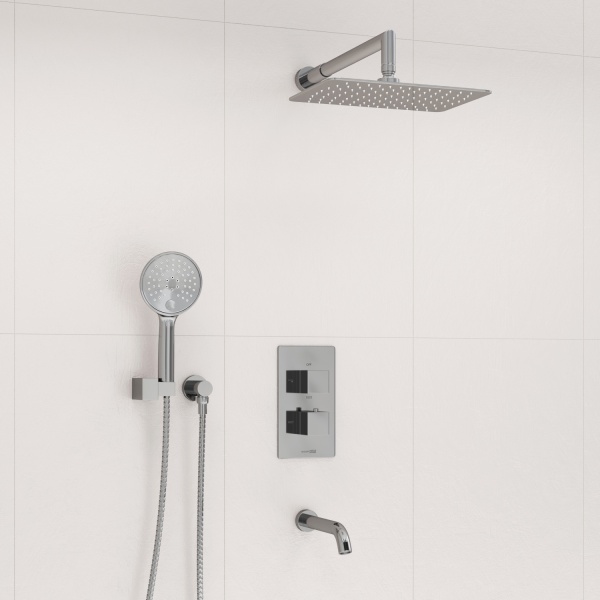Душевая система со смесителем Wasserkraft  A171519 Thermo монтаж встраиваемая в стену с термостатом хром