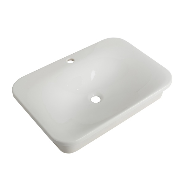 Раковина  прямоугольная Cezares  CZR-DRO-65-LVB фаянс цвет белый