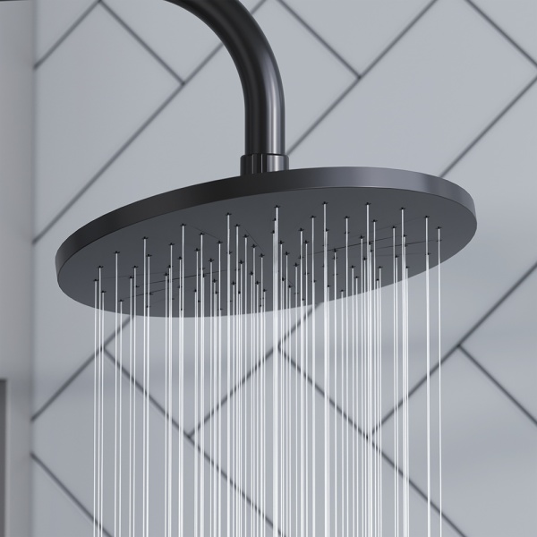 Душевая система со смесителем Damixa Jupiter 977770300 монтаж настенная без термостата черный