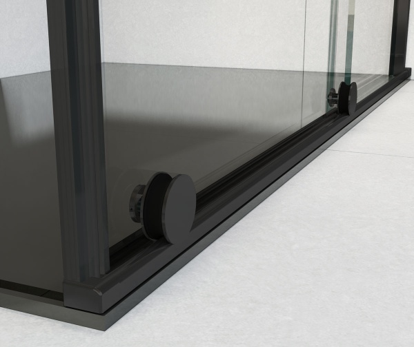 Душевой угол Vincea Arno VSR-1A9012CLB прямоугольный 120x90 стекла прозрачные, профиль черный