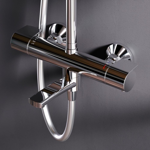 Душевая система со смесителем Am.Pm X-Joy F0785A500 монтаж настенная с термостатом хром