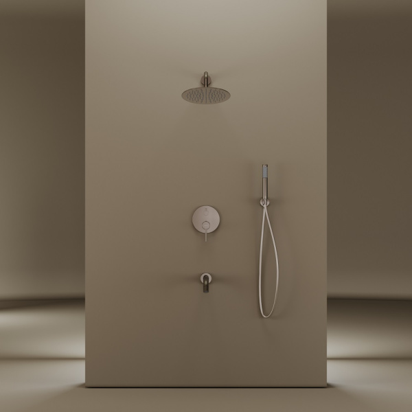 Душевая система со смесителем Sancos Select SC3004CH монтаж встраиваемая  в стену без термостата хром