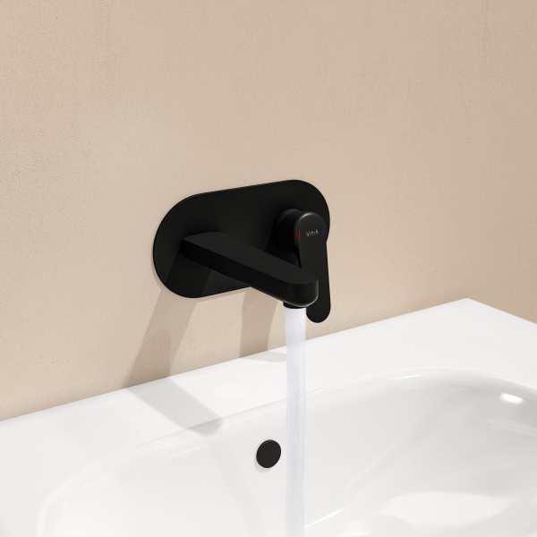 Смеситель для раковины VitrA Root Round A4272136EXP матовый черный