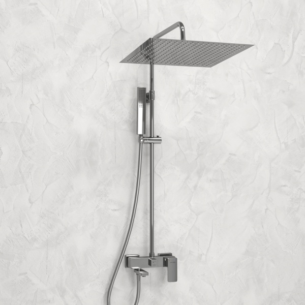 Душевая система со смесителем Wasserkraft  A177.119.103.087.CH монтаж настенная без термостата хром