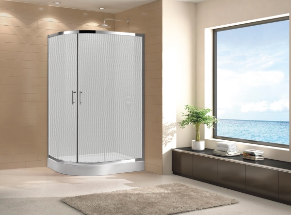 Душевой угол Cezares Eco ECO-O-RH-2-100/80-P-Cr прямоугольная-асимметричная  стекла , профиль 