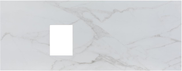 Столешница для ванной Allen Brau Infinity 1.21015.M 120 см керамогранит, цвет белый