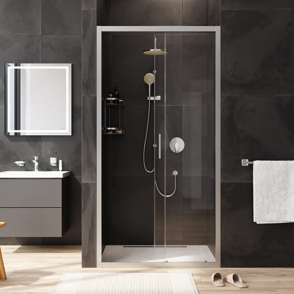 Душевая дверь Am.Pm Gem W90G-100-1-195MT 100 см стекла прозрачные, профиль хром