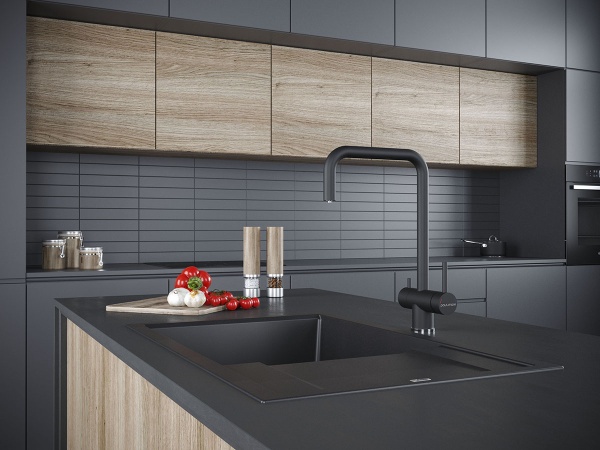 Смеситель для кухни Paulmark Wetter We213030-401 с подключением к фильтру антрацит