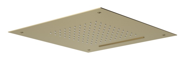 Душевая система со смесителем Cezares Leaf LEAF-DSIS-T-50-SR монтаж встраиваемая  в стену с термостатом sunrise