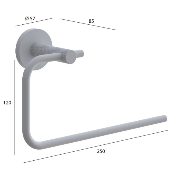 Полотенцедержатель Boheme Uno 10975-G настенный Gold
