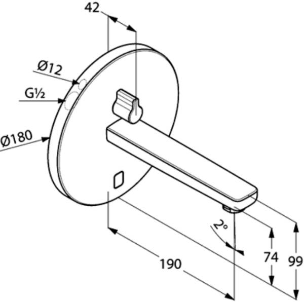 Смеситель для раковины Kludi Zenta Е 3850105 хром