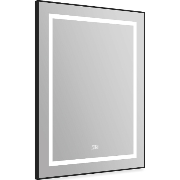 Зеркало с подсветкой BelBagno Kraft SPC-KRAFT-685-885-TCH-WARM-NERO 70x90 сенсор
