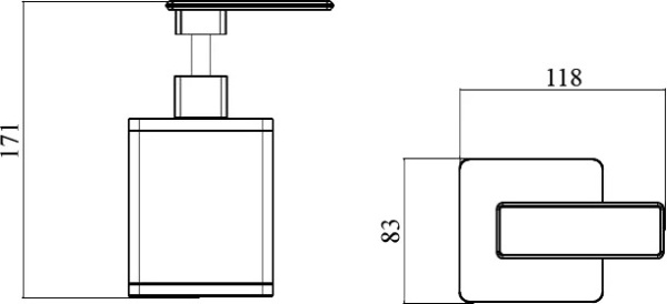 Диспенсер для мыла Boheme  10969-B-CR
