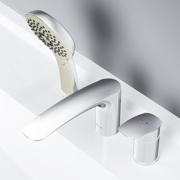 Смеситель для ванны Am.Pm Inspire V2.0 F50A01300 на борт ванны 
без термостата хром
