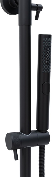 Душевая система со смесителем Allen Brau Priority 5.31A10-31 монтаж настенная без термостата черный матовый