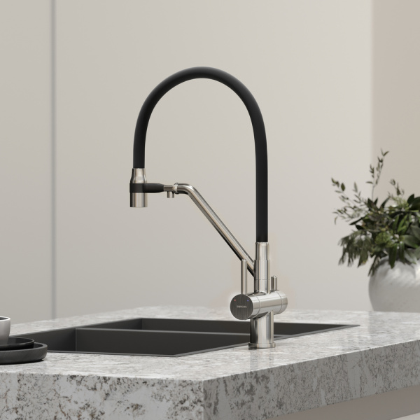 Смеситель для кухни Sancos Dora SC4003BN с подключением к фильтру брашированный никель