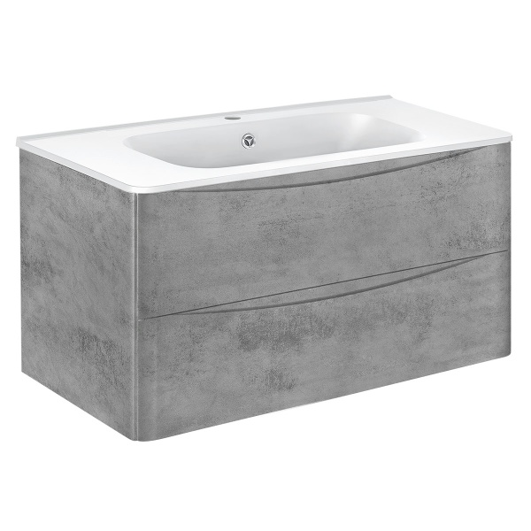 Тумба  подвесная Vincea Paola VMC-2P100BT 100 см  2 ящика цвет Beton 