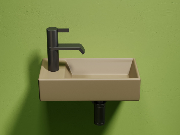 Раковина подвесная прямоугольная Ceramica Nova Element CN6051RMC фарфор цвет бежевый матовый