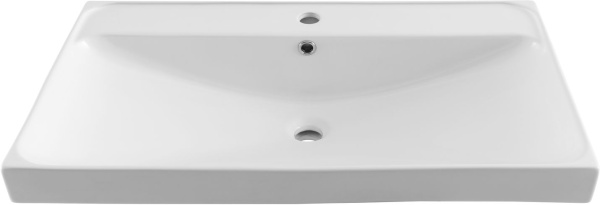 Раковина мебельная прямоугольная Aquanet Flash 00333268 керамика цвет белый