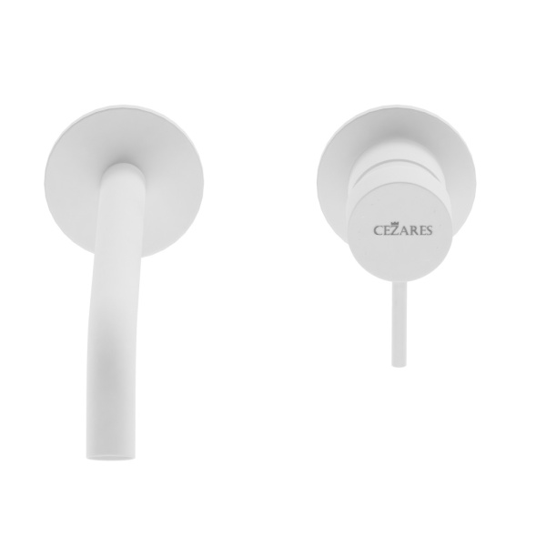 Смеситель для раковины Cezares Leaf LEAF-BLI2-20-L-BIO белый матовый