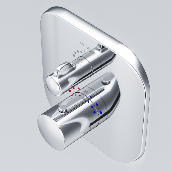 Смеситель для душа Am.Pm Sensation F3075600 встраиваемый в стену 
с термостатом хром