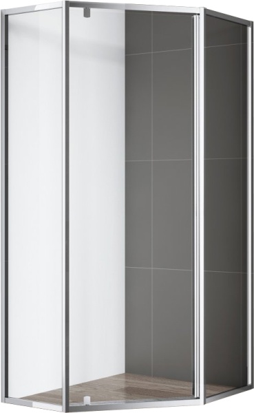Душевой угол Cezares Eco ECO-O-P-1-90-C-Cr пятиугольная  стекла , профиль 