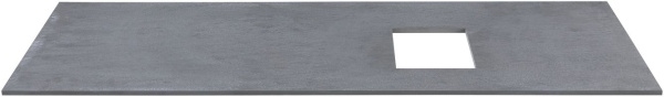 Столешница для ванной Allen Brau Infinity 1.21014.GR-S 120 см керамогранит, цвет серый
