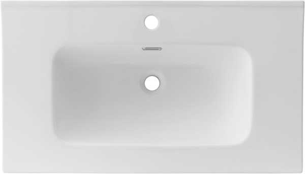 Раковина мебельная прямоугольная Aquanet Flat 00330431 керамика цвет белый матовый