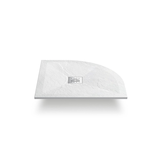 Душевой поддон низкий Vincea VST-4SQ VST-4SQ9090W четверть круга литьевой мрамор 90x90 белый матовый