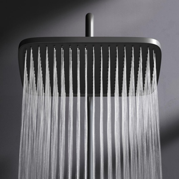 Душевая система со смесителем Am.Pm Func F078F222 монтаж настенная с термостатом черный