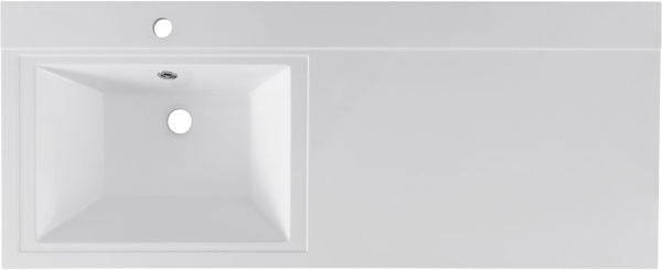 Раковина над стиральной машиной прямоугольная Aquanet Персона 00169618 литьевой мрамор цвет белый